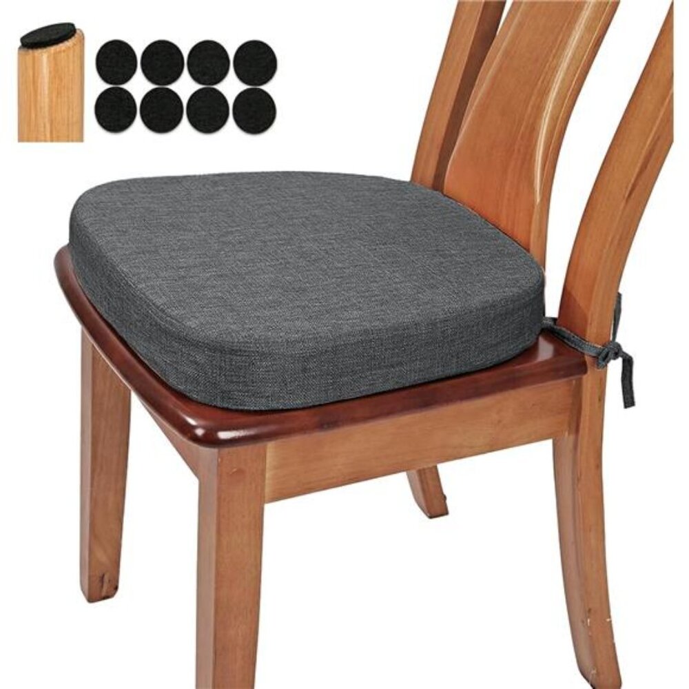 U Shape Chair Cushion Thick High Density Foam Seat Pad Slip Resistant Dining Pad